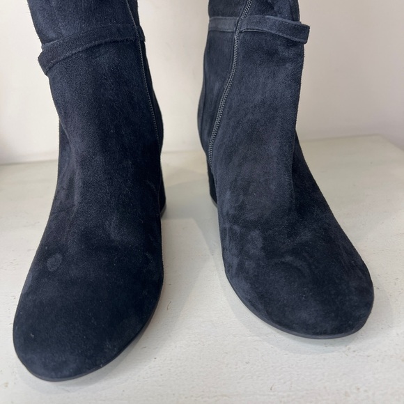 Cole Haan Dana Black Suede Knee-High Boots Women’s Size 11B New Block Heel - Picture 3 of 8